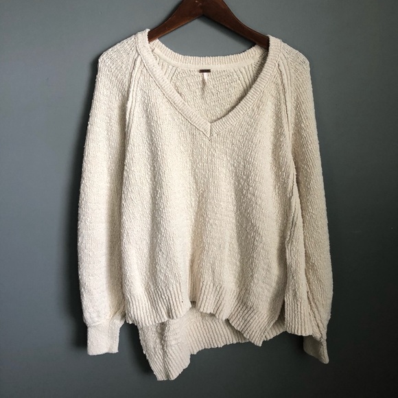 Free People Sweaters - Free People West Coast Asymmetrical V-Neck Sweater